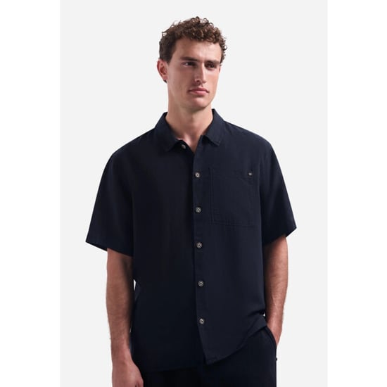 No Excess Shirt short sleeve with linen, garm night - Image 3