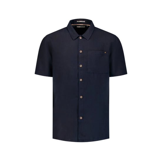No Excess Shirt short sleeve with linen, garm night - Image 4