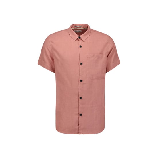 No Excess Shirt short sleeve with linen, garm coral - Image 3