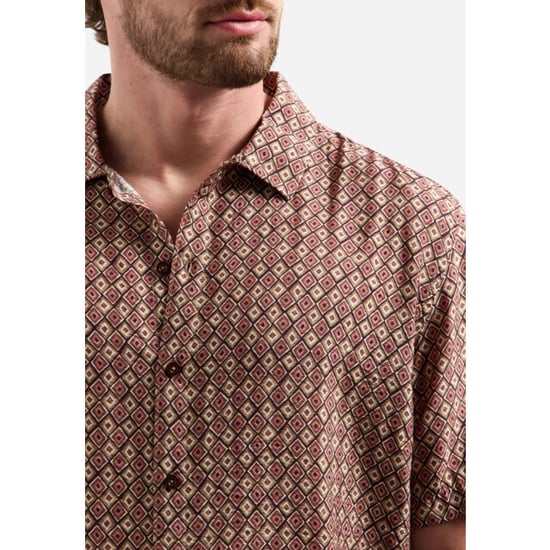 No Excess Shirt short sleeve allover printed coral - Image 5