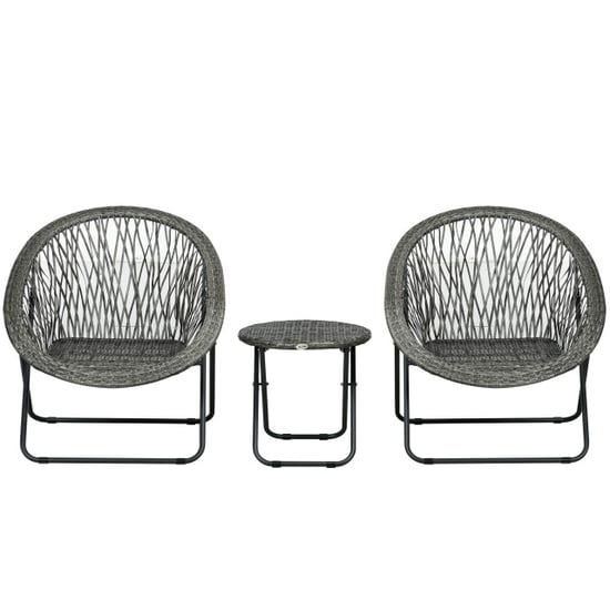 4goodz 3-delige tuinmeubelset met polyrattan stoelen - - Image 1