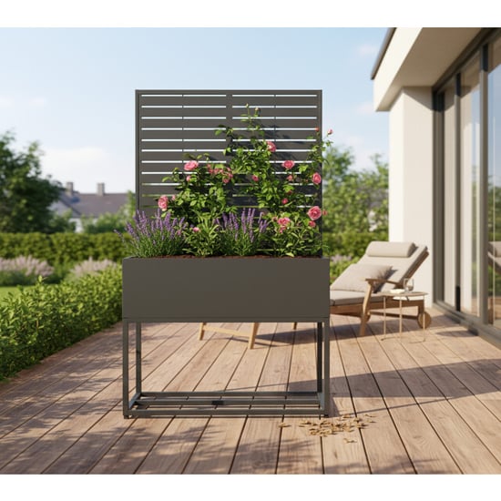 Westmann Dekora 4 metalen plantenbak met klimrek - - Image 3