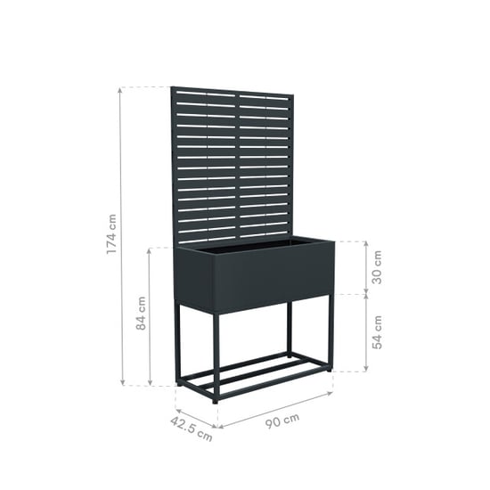 Westmann Dekora 4 metalen plantenbak met klimrek - - Image 6