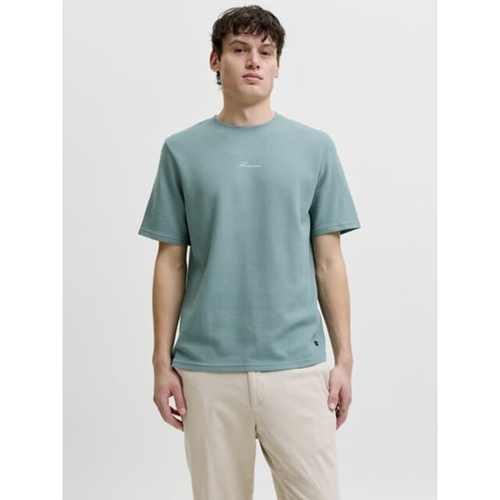 Jack & Jones jprblafranco ss tee crew neck smu 12175825 sagebrush green - Image 3