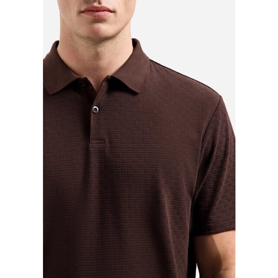 No Excess Heren polo 32370411 042 dark brown - Image 3