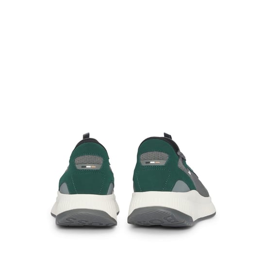 Men's Boss Ttnm Evo Trainers With Signature Detailing in .Open Green - Image 3