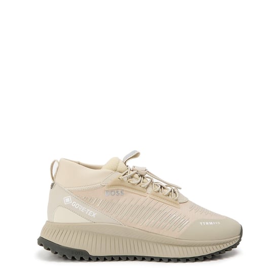 Men's Boss Evo Runn TxtgorE-Tex 10266590 Low Top Trainers in Light Beige - Image 1