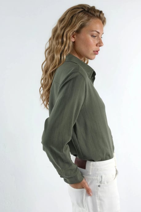 Linnen Shirt met Zakken - Image 3