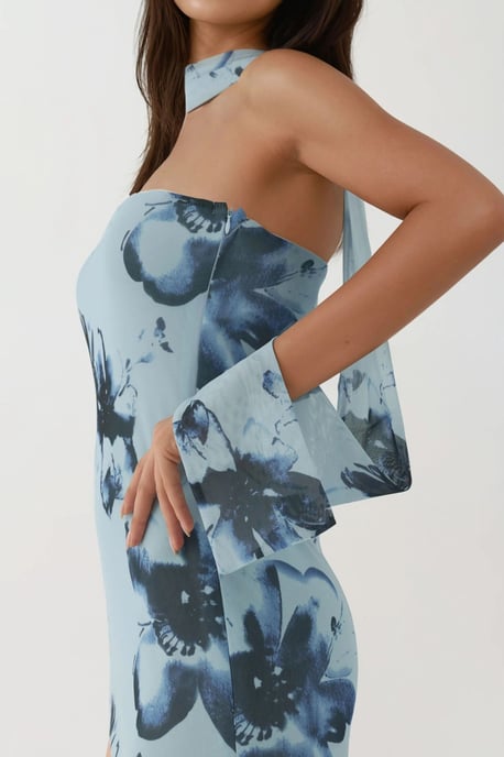 Strapless Bloeiende Bodycon Maxi Jurk - Image 2
