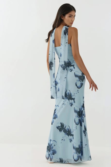Strapless Bloeiende Bodycon Maxi Jurk - Image 3