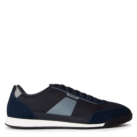 Men's Boss Nitan Lowp Nymith 10271652 01 Low Top Trainers in Open Blue - Image 1
