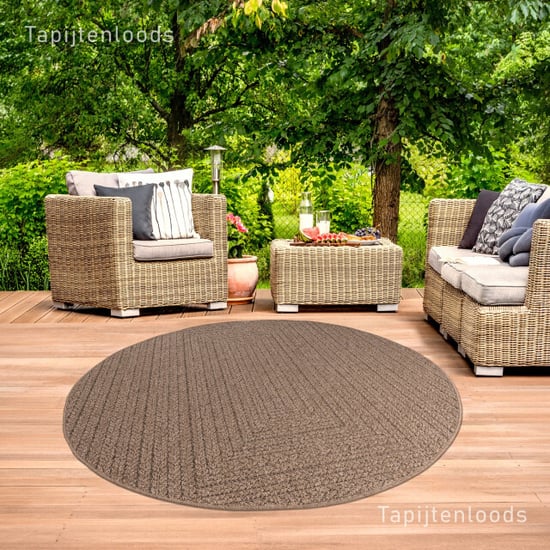 Muratap Sahara rond buitenkleed jute-look weerbestendig vloerkleed 200 cm rond - Image 1