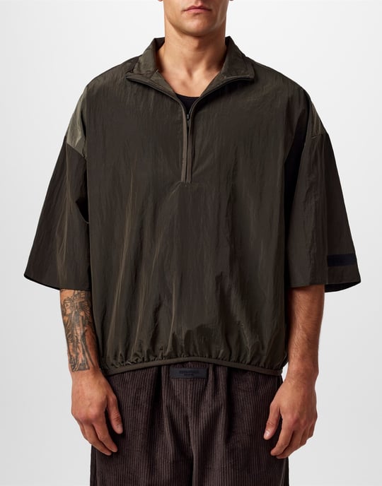 Essentials Half Zip Mockneck-skjorta - Image 2