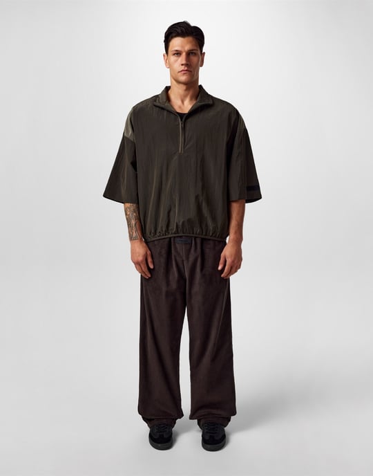Essentials Half Zip Mockneck-skjorta - Image 5