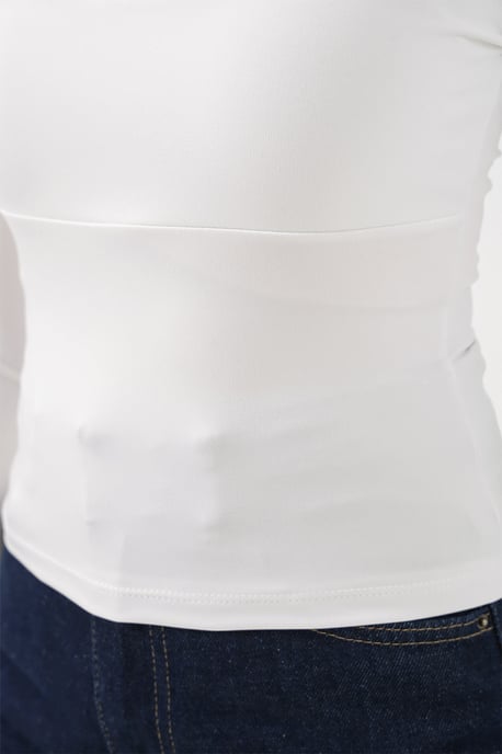 Långärmad Figursydd Blus med Hjärtkrage - Image 4