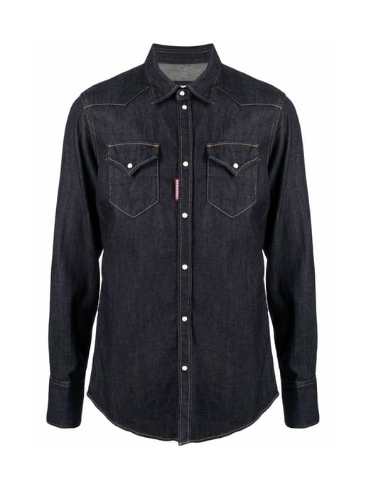 Hemp Western Denim Shirt - Image 1