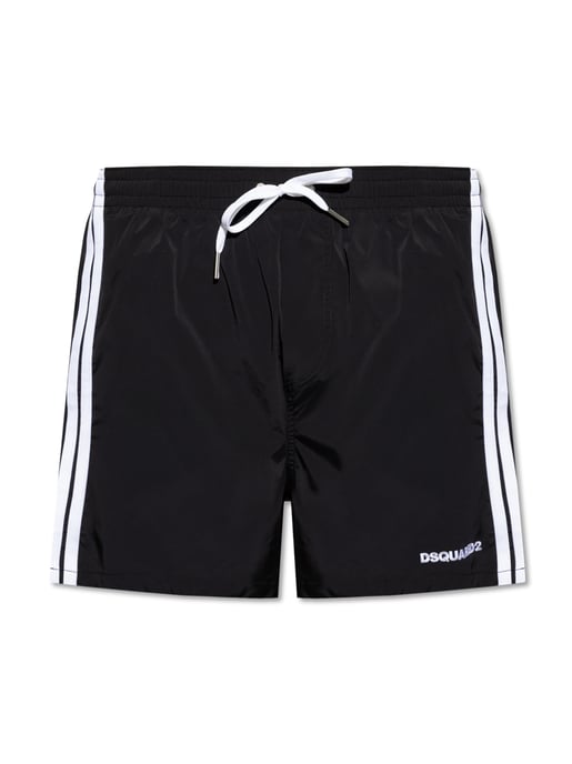 Badshorts med logotyp och boxershorts i midimodell - Image 1