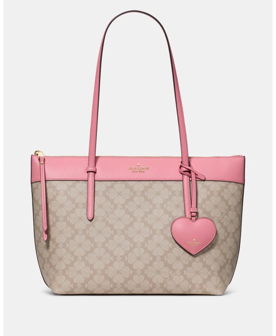 All Day Spade Flower Tote Bag With Charm - Image 1