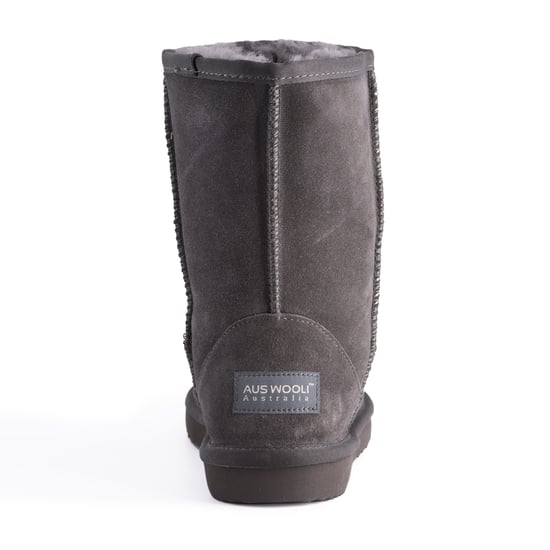 Aus Wooli Australia Mid Calf Sheepskin Boot - Grey - Image 3