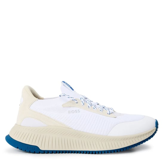 Men's Boss Ttnm Evo Run Lightweight Breathable Trainers in Natural - Image 1
