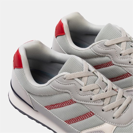 Men's Donnay Bob Trainers in Light Grey - Image 4