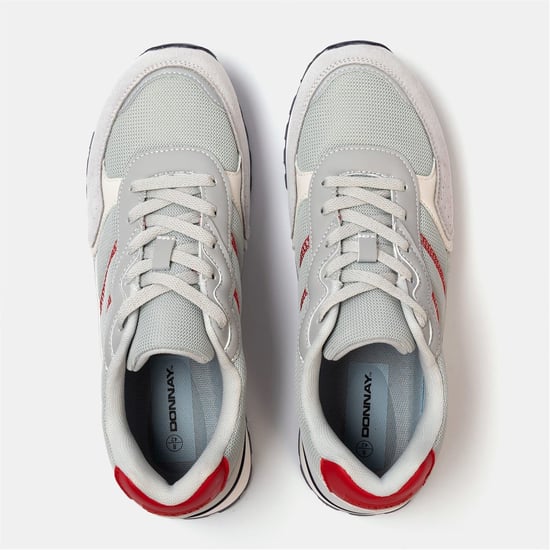 Men's Donnay Bob Trainers in Light Grey - Image 5