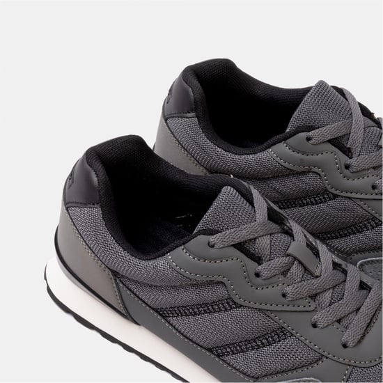 Men's Donnay Bob Trainers in Dark Grey - Image 4