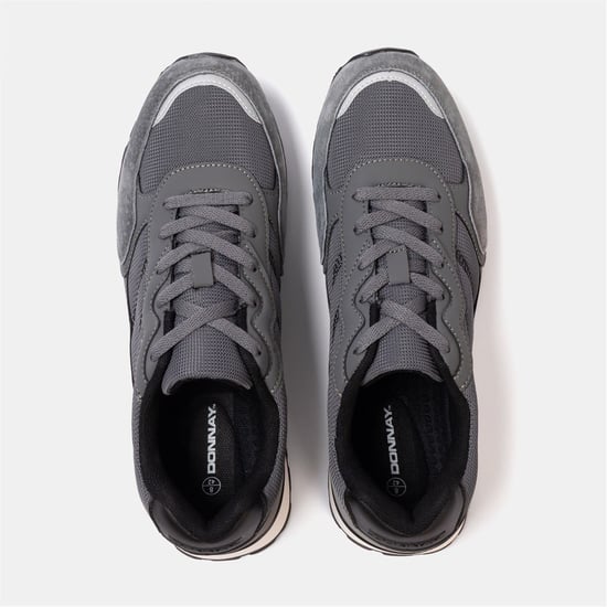 Men's Donnay Bob Trainers in Dark Grey - Image 5