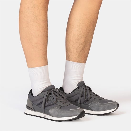Men's Donnay Bob Trainers in Dark Grey - Image 6