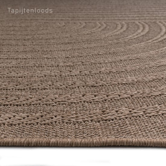 Muratap Sahara japandi buitenkleed jute-look weerbestendig vloerkleed zwart- - Image 4