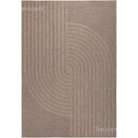 Muratap Sahara japandi buitenkleed jute-look weerbestendig vloerkleed zwart- - Image 5