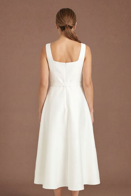 Petite Printed Organza Bardot Midi Dress - Image 3