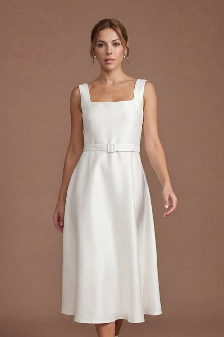 Petite Printed Organza Bardot Midi Dress - Image 4