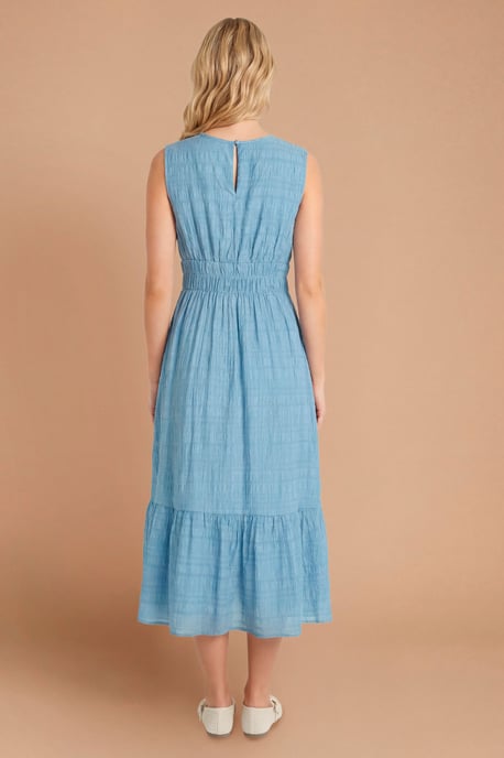 Shaped Shirred Bodice Midi Dress - Image 2
