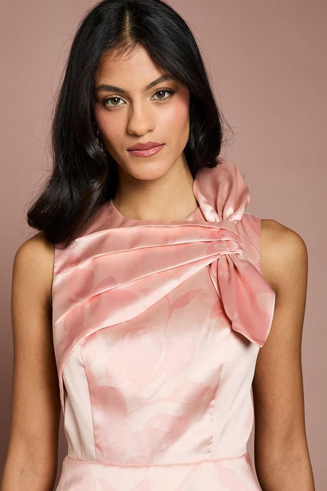 Petite Detail Pleat Midi Dress - Image 4