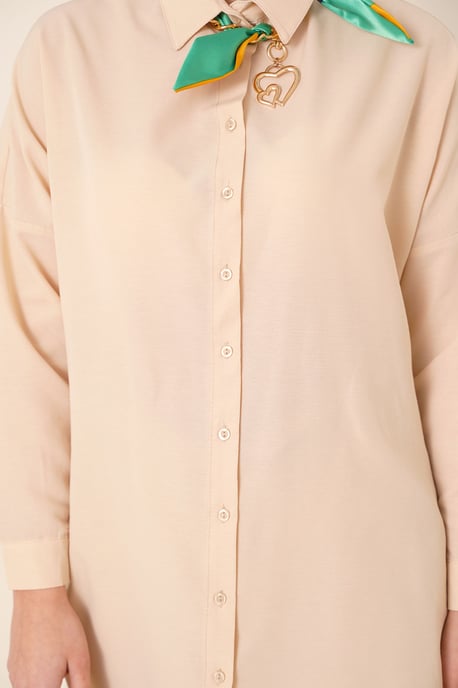 Lange Poplin Shirt met Knoopsluiting - Image 5