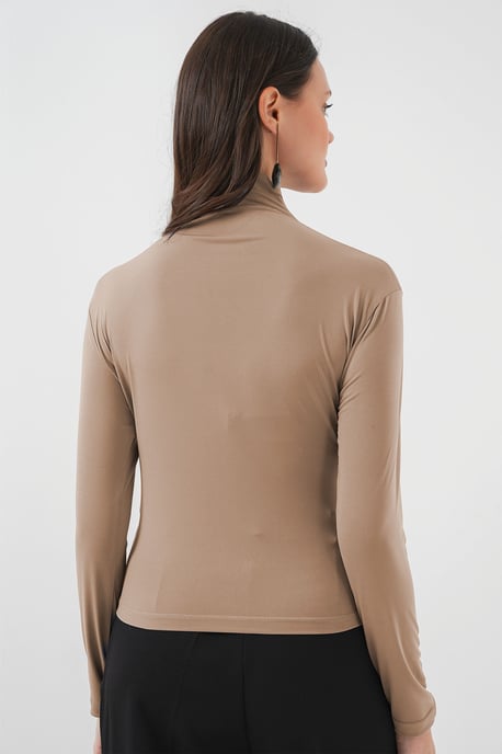 Getailleerde Colblouse met Drapé Detail - Image 3