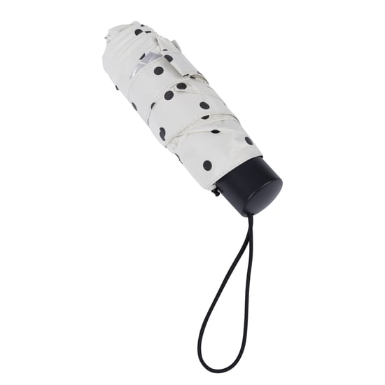 Trespass Dreep Polka Dot Folding Umbrella (White) - Image 4