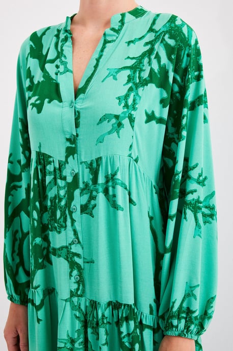 Printed V-Neck Maxi Dress - Image 6