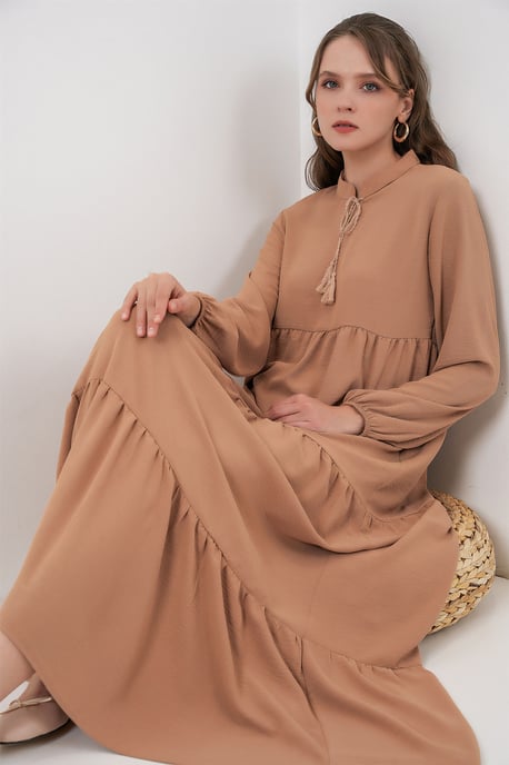 Maxi-jurk met strikdetail - Image 2