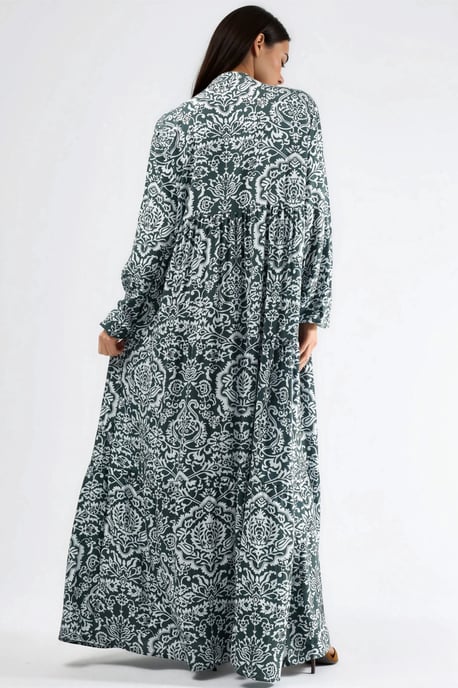 Comfortabele Geprinte Maxi Jurk - Image 1