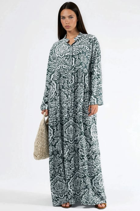 Comfortabele Geprinte Maxi Jurk - Image 4