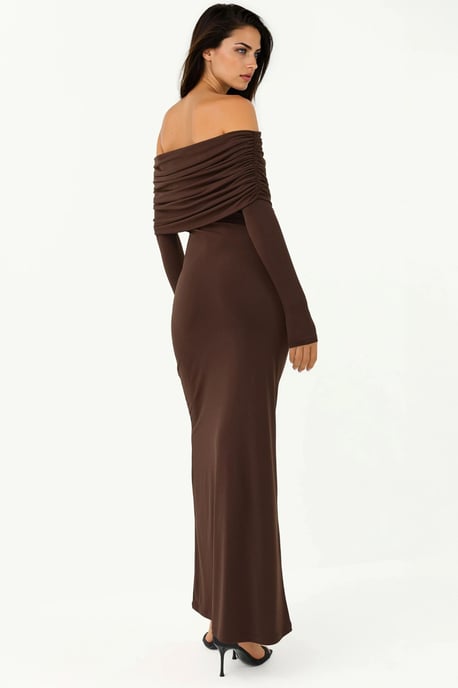 Off-Shoulder Bodycon Maxi Jurk - Image 6