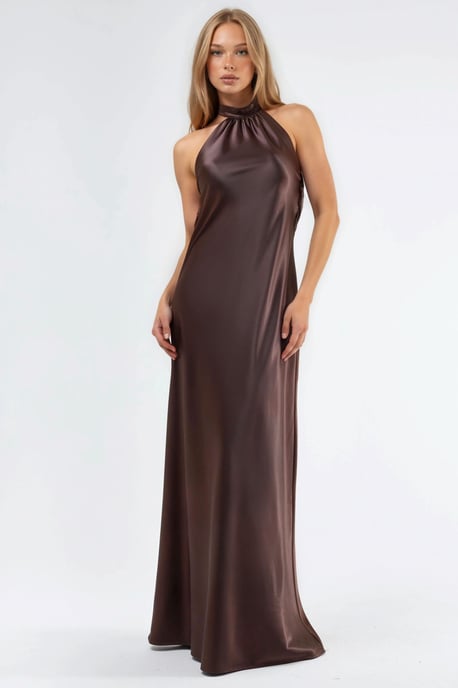 Halterneck Maxi-jurk met Sjaaldetail - Image 3