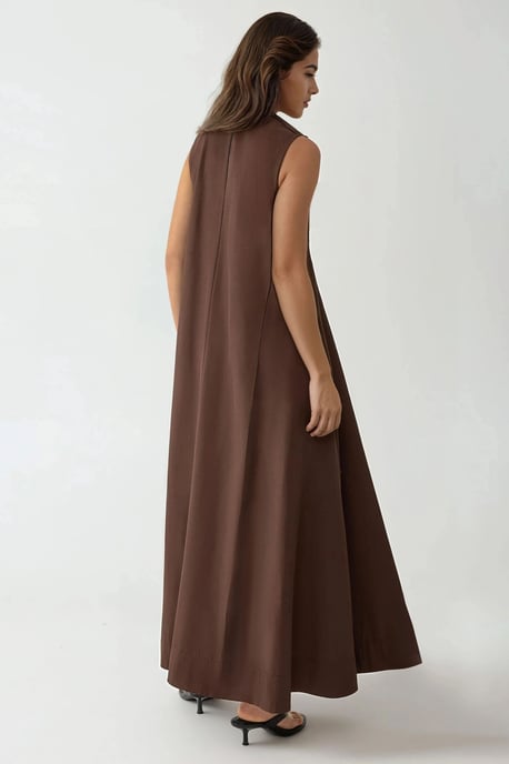 Maxi-jurk met U-hals - Image 3