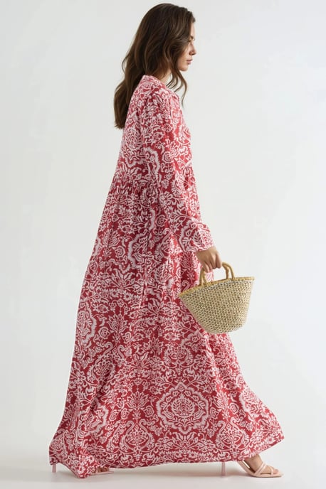 Comfortable Patterned Maxi Dress - Image 2
