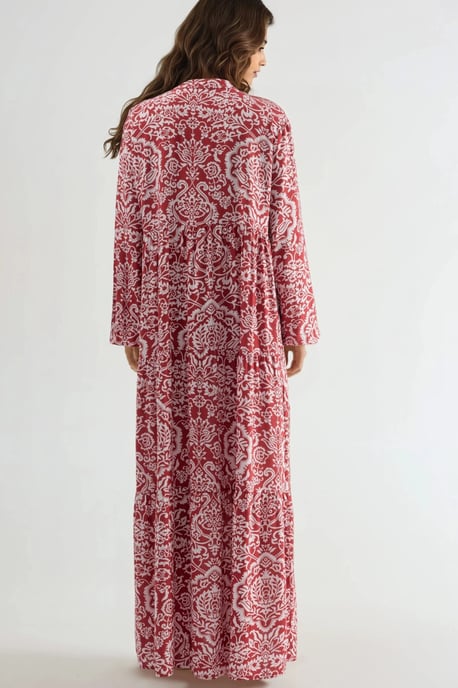 Comfortable Patterned Maxi Dress - Image 4