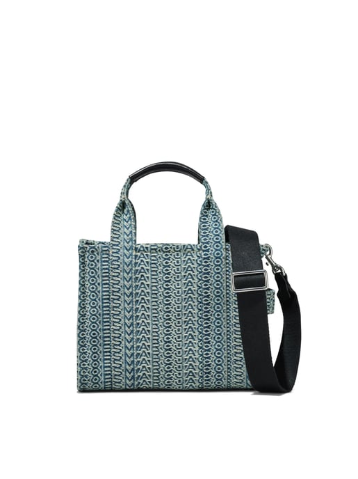 De Monogram Denim Small Tote Bag - Image 1