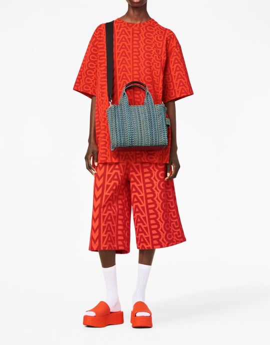 De Monogram Denim Small Tote Bag - Image 6