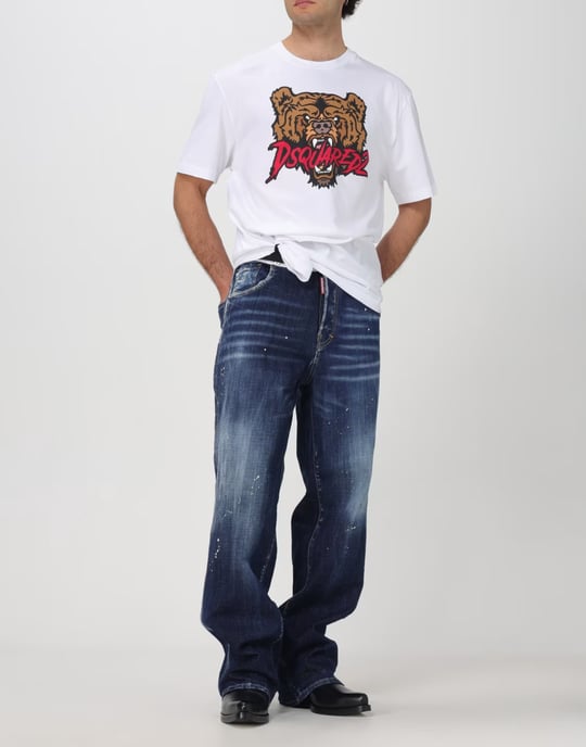 T-shirt med björnlogotyp och normal passform - Image 2